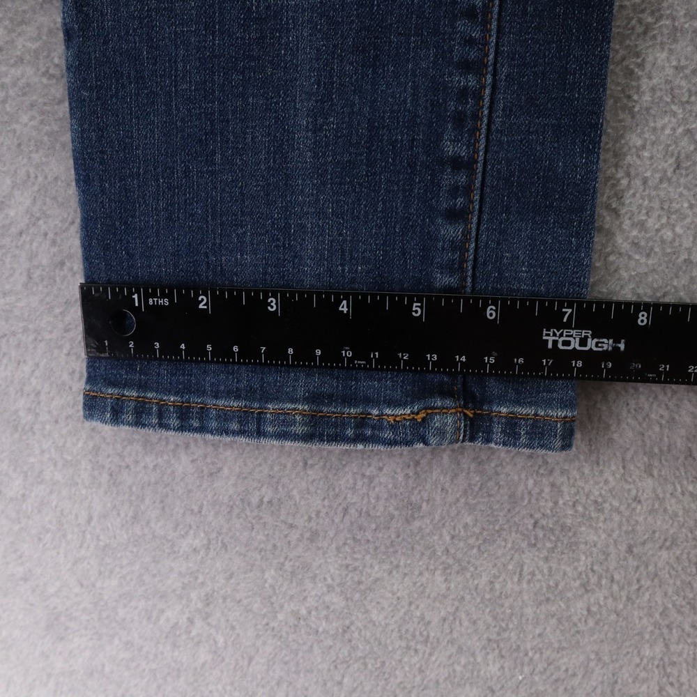 Cabi Jeans Womens 4 513 Low-Rise Straight Leg Stretch Flex Distressed Denim Blue - Picture 10 of 13